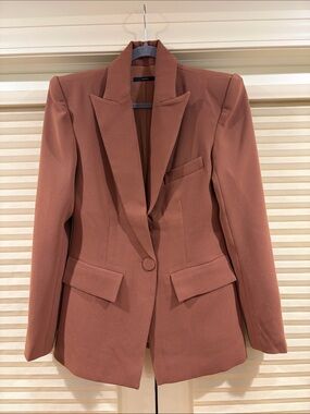 NWOT Alex Perry Tailored Rust Blazer Jacket - Women, Size US 6